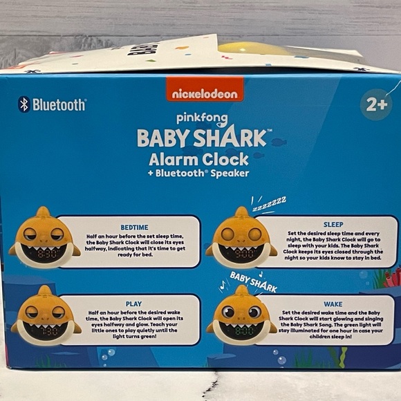 Baby Shark Alarm Clock Bluetooth Speaker - Picture 5 of 5